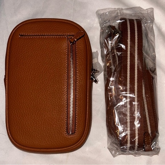 NWT Kate Spade Rosie North South Leather Warm Gingerbread Crossbody Bag - Picture 4 of 12